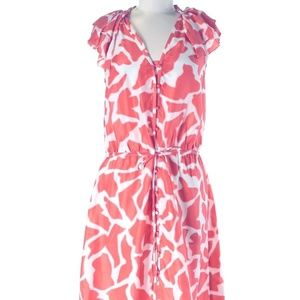 Ann Taylor LOFT 100% Silk 🐯 Animal Print Halter